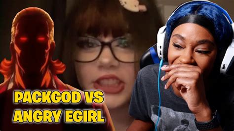 naked girl.|Packgod VS Angry Egirl + Some other things